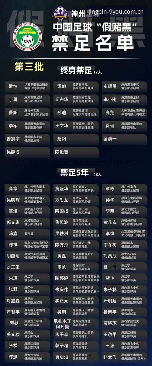 中国足球第三批禁足名单详解：行业整顿与娱乐平台观赛新视角